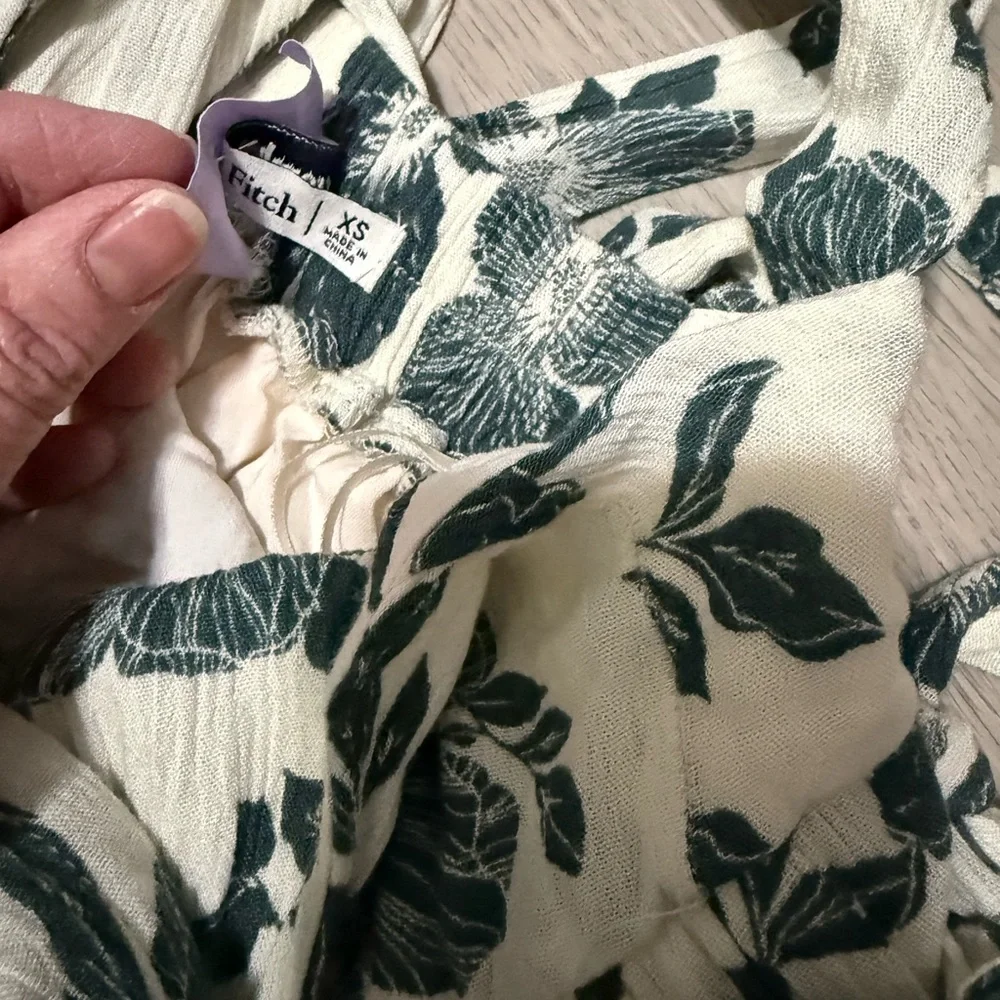 Abercrombie & Fitch Floral Maxi Dress XS Halter Boho Summer